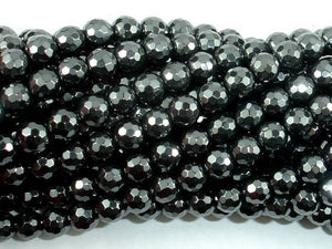 Hematite, 6mm Faceted Round Beads-Gems: Round & Faceted-BeadBeyond