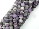 Matte Amethyst Beads, Matte Dog Tooth Amethyst, Round, 8mm-Gems: Round & Faceted-BeadBeyond