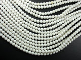 White Lava Beads, 6mm(6.3mm) Round Beads-Gems: Round & Faceted-BeadBeyond