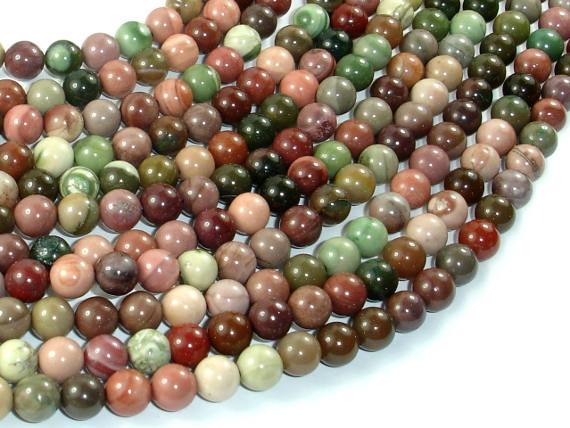 Imperial Jasper Beads, 6mm Round Beads-Gems: Round & Faceted-BeadBeyond