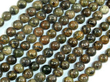 Orange Dendritic Jade Beads, 6mm Round Beads-Gems: Round & Faceted-BeadBeyond
