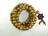 Green Sandalwood Beads, 10mm Round Beads-Wood-BeadBeyond