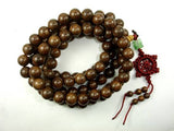 Gold Phoebe Ebony Beads, Gold Wire Sandalwood, 10mm Round Beads-Wood-BeadBeyond
