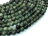 Green Rhodonite Beads, 8mm Round Beads-Gems: Round & Faceted-BeadBeyond