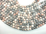 Matte Pink Zebra Jasper, 10mm Round Beads-Gems: Round & Faceted-BeadBeyond