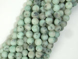 Matte Sesame Jasper Beads, Kiwi Jasper, Round, 6mm-Gems: Round & Faceted-BeadBeyond