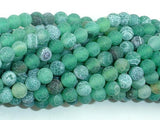 Frosted Matte Agate - Green, 6mm Round Beads-Agate: Round & Faceted-BeadBeyond