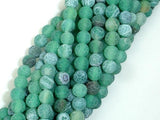 Frosted Matte Agate - Green, 6mm Round Beads-Agate: Round & Faceted-BeadBeyond