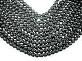 Matte Black Onyx with Polished Line, 10mm Round Beads-Gems: Round & Faceted-BeadBeyond