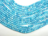 Frosted Matte Agate - Sea Blue, 6mm Round Beads-Agate: Round & Faceted-BeadBeyond