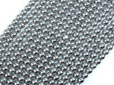 Hematite Beads-Silver, 4mm Round Beads-Gems: Round & Faceted-BeadBeyond
