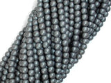 Matte Hematite Beads, 4mm Round Beads-Gems: Round & Faceted-BeadBeyond