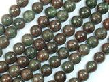 Red Green Garnet Beads, Kashgar Garnet, 8mm Round Beads-Gems: Round & Faceted-BeadBeyond