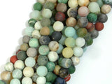 Matte Mixed Stone, 6mm Round Beads-Gems: Round & Faceted-BeadBeyond