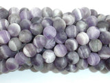 Matte Amethyst Beads, Matte Dog Tooth Amethyst, Round, 8mm-Gems: Round & Faceted-BeadBeyond