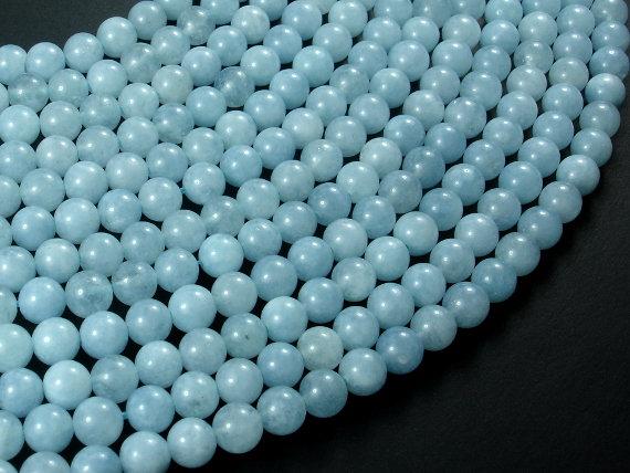 Sponge Quartz Beads-Aqua, 6mm Round Beads-Gems: Round & Faceted-BeadBeyond