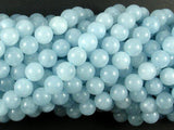 Sponge Quartz Beads-Aqua, 8mm Round Beads-Gems: Round & Faceted-BeadBeyond