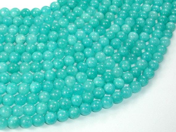 Sponge Quartz Beads-Teal, 6mm Round Beads-Gems: Round & Faceted-BeadBeyond