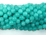 Sponge Quartz Beads-Teal, 8mm Round Beads-Gems: Round & Faceted-BeadBeyond