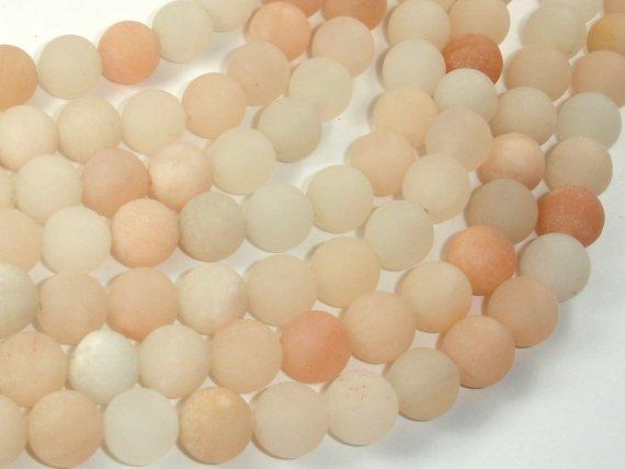 Matte Pink Aventurine Beads, 10mm Round Beads-Gems: Round & Faceted-BeadBeyond