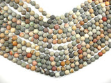 Matte Polychrome Jasper, 8mm Round Beads-Gems: Round & Faceted-BeadBeyond