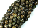 Orange Dendritic Jade Beads, 10mm Round Beads-Gems: Round & Faceted-BeadBeyond