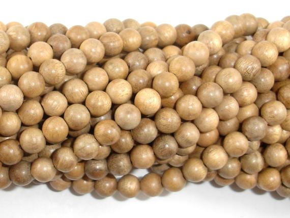 Silkwood Beads, 6mm Round Beads-Wood-BeadBeyond