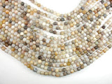 Matte Bamboo Leaf Agate, 6mm Round Beads-Gems: Round & Faceted-BeadBeyond