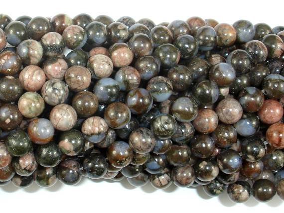 Rhyodacite Beads, 6mm(6.3mm) Round Beads-Gems: Round & Faceted-BeadBeyond