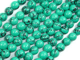 Howlite Turquoise Beads Green, 8mm Round Beads-Gems: Round & Faceted-BeadBeyond
