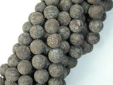 Matte Brown Snowflake Obsidian Beads, 10mm Round Beads-Gems: Round & Faceted-BeadBeyond