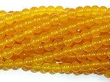 Jade Beads, Yellow, 8mm Round Beads-Gems: Round & Faceted-BeadBeyond