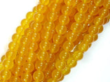 Jade Beads, Yellow, 8mm Round Beads-Gems: Round & Faceted-BeadBeyond