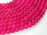 Jade Beads, Magenta, 8mm Round Beads-Gems: Round & Faceted-BeadBeyond
