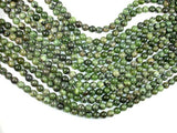 Dendritic Green Jade Beads, 8mm Round Beads-Gems: Round & Faceted-BeadBeyond