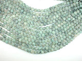 Matte Sesame Jasper Beads, Kiwi Jasper, 8mm Round Beads-Gems: Round & Faceted-BeadBeyond