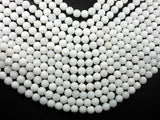 Matte White Jade Beads, 8mm Round Beads-Gems: Round & Faceted-BeadBeyond