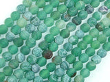 Frosted Matte Agate - Green, 6mm Round Beads-Agate: Round & Faceted-BeadBeyond