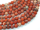 Matte Red Jasper Beads, 8mm, Round Beads-Gems: Round & Faceted-BeadBeyond