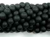 Matte Black Onyx Beads, 10mm Faceted Round-Gems: Round & Faceted-BeadBeyond