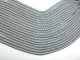 Hematite Beads, Silver, 6mm Round Beads-Gems: Round & Faceted-BeadBeyond