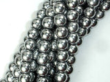 Hematite Beads, Silver, 8mm Round Beads-Gems: Round & Faceted-BeadBeyond