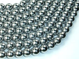Hematite Beads, Silver, 10mm Round Beads-Gems: Round & Faceted-BeadBeyond
