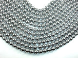 Hematite Beads, Silver, 10mm Round Beads-Gems: Round & Faceted-BeadBeyond