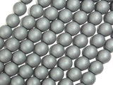 Matte Hematite Beads, 8mm Round Beads-Gems: Round & Faceted-BeadBeyond