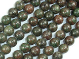 Red Green Garnet Beads, Kashgar Garnet, 10mm Round Beads-Gems: Round & Faceted-BeadBeyond