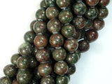 Red Green Garnet Beads, Kashgar Garnet, 10mm Round Beads-Gems: Round & Faceted-BeadBeyond