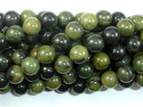 African Green Autumn Jasper Beads, 10mm (10.4mm)-Gems: Round & Faceted-BeadBeyond