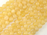 Yellow Jade Beads, Round, 8mm (8.5mm)-Gems: Round & Faceted-BeadBeyond