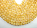 Yellow Jade Beads, Round, 12mm (11.5 mm)-Gems: Round & Faceted-BeadBeyond